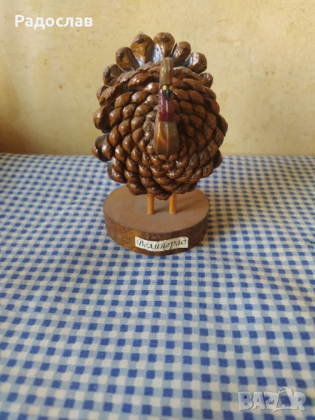 дървена фигурка Птица Велинград , снимка 1