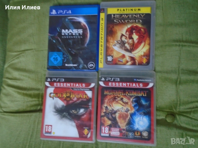  God of War Essentials / Heavenly Sword Platinum / Mortal Kombat Essentials / Mass Effect Andromeda, снимка 1