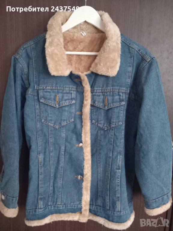 дамско зимно дънково яке, снимка 1