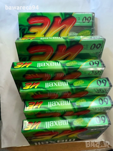 Чисто нови празни аудиокасетки Maxell, снимка 1