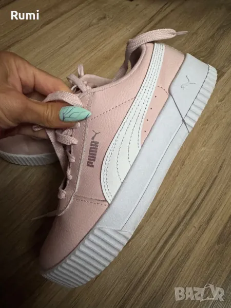 Оригинални кожени кецове  PUMA Carina L! 35,5 н, снимка 1