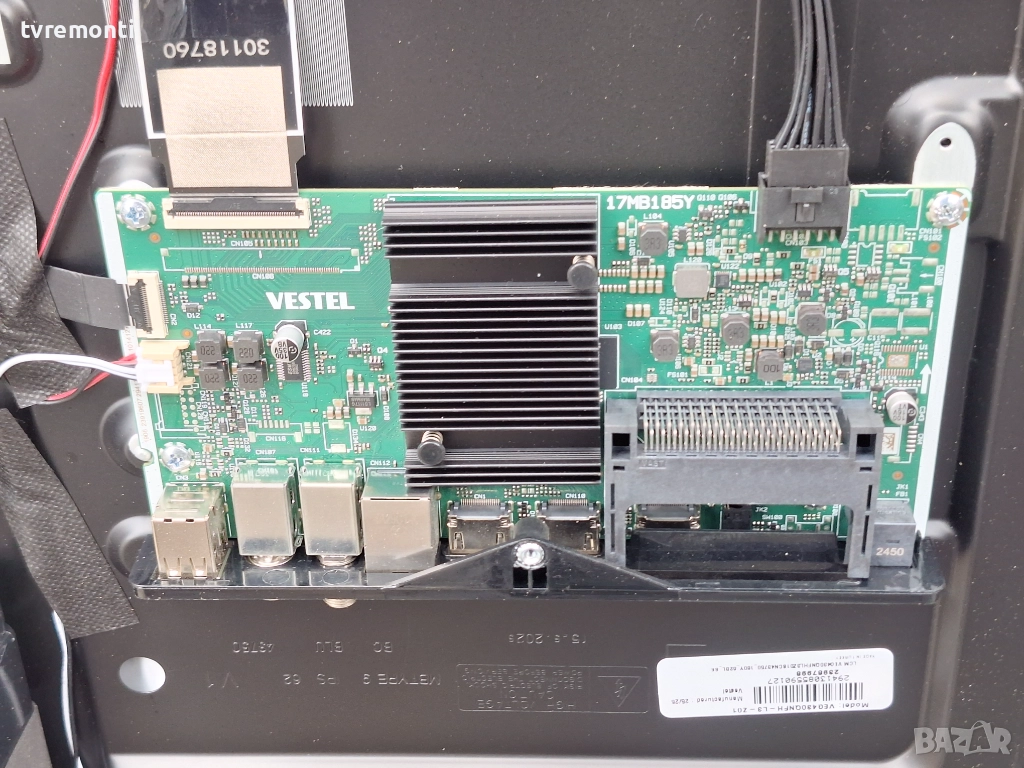MAIN BOARD 17MB185Y  за 43-инчов телевизор JVC Модел  LT-43VA3300, с дисплей VES430UNFH-L3-Z01 , снимка 1