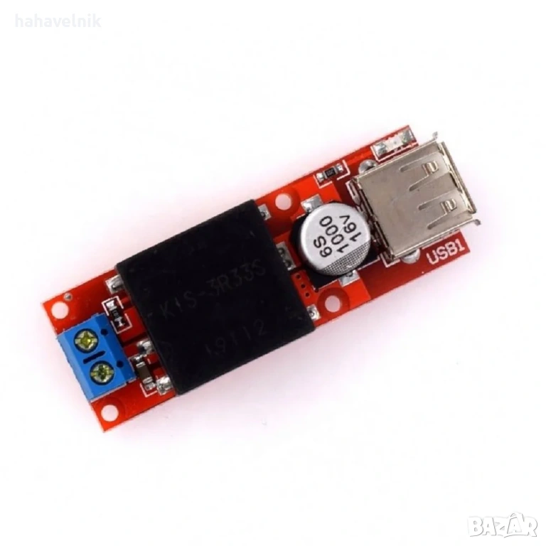 понижаващ модул KSZ3R33S 7V-24V To 5V 3A USB Output DC-DC Step-Down, снимка 1