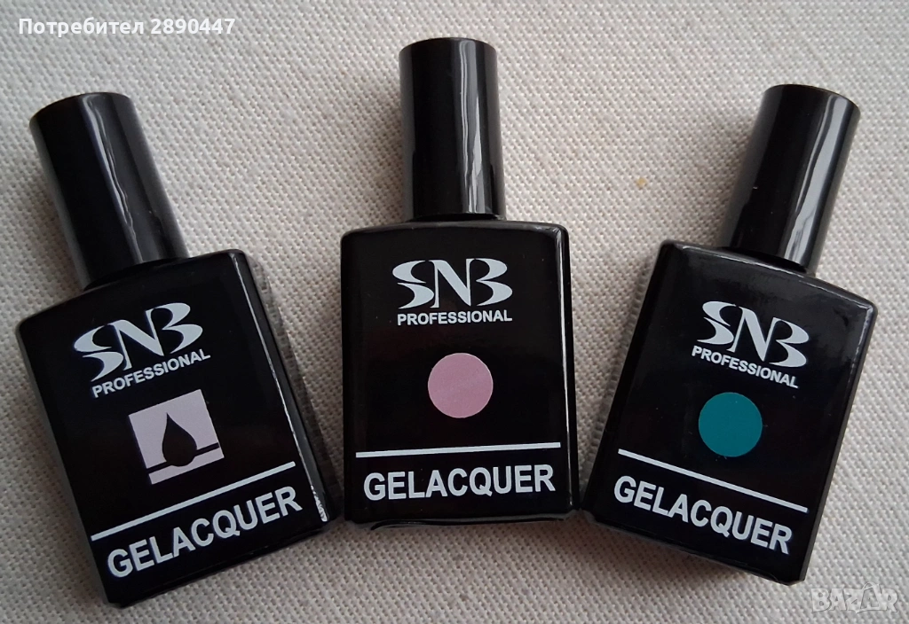3 бр. гел лакове SNB (Стар нейлз - България), снимка 1