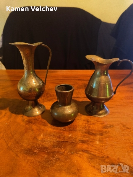 Лот от стари немски бронзово канички, снимка 1