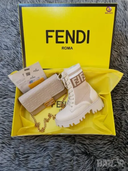 дамски боти и чанта fendi, снимка 1