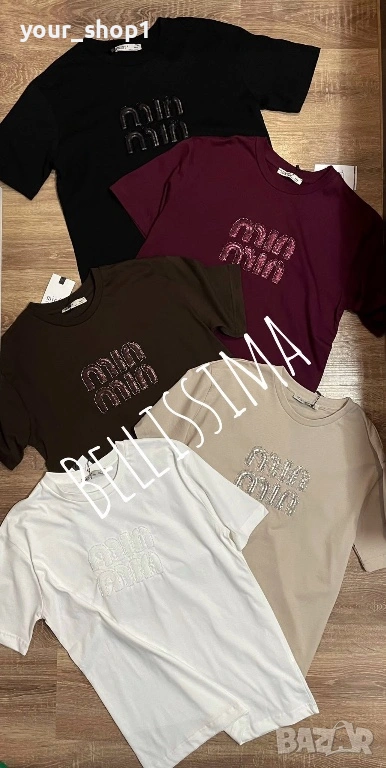 5 цвята  тениска Miu Miu  , снимка 1