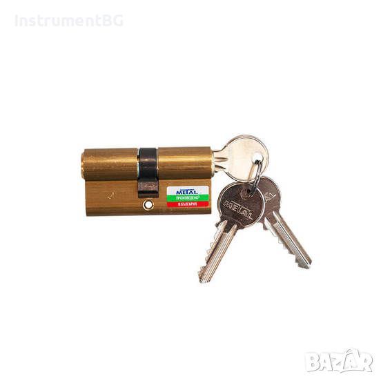 Секретна ключалка /патрон/ Метал 30 х 30 , БДС, месинг, 3 ключа, снимка 1