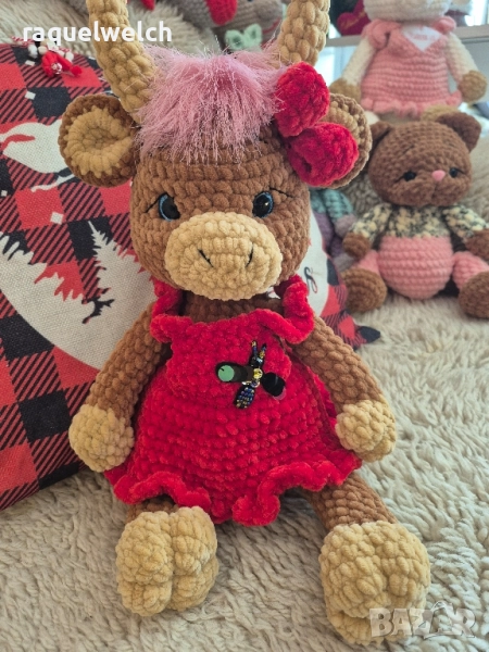 Ръчно Изплетена Крава "Амигуруми", снимка 1