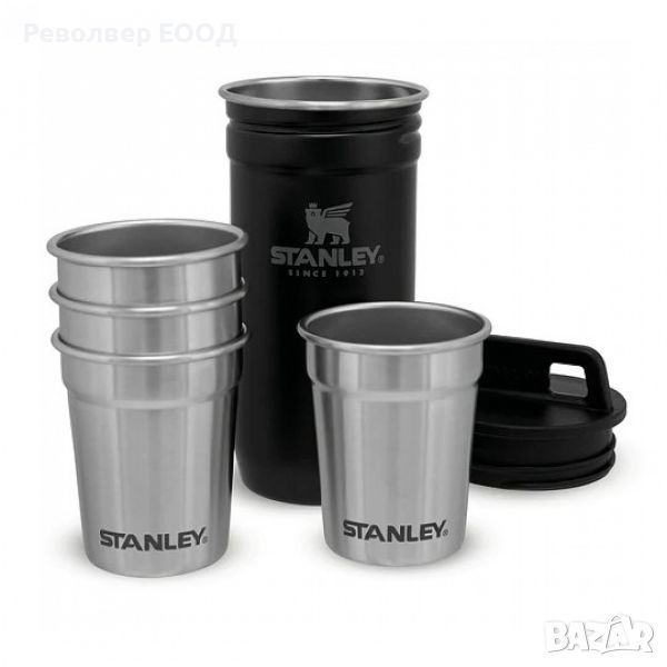 Комплект 4 шот чашки Stanley Nesting, в цвят Matte Black Pebble, снимка 1