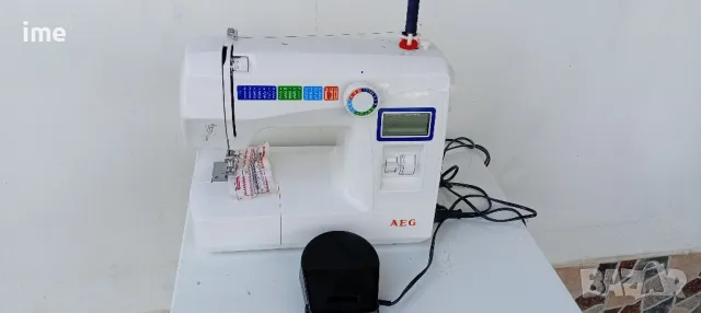 Шевна машина НОМЕР 05. AEG 11225. Ревизирана. Работеща с мостра на някой видове на шиене..., снимка 3 - Шевни машини - 50157140