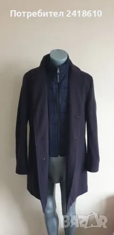 Hugo Boss H - Hyde- Bib -224 Wool Coat Mens Size 48 / M  ОРИГИНАЛНО Мъжко Вълнено Палто!, снимка 9 - Палта - 48346217