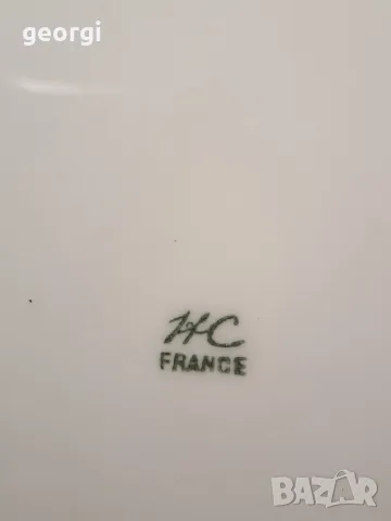 френски супник терин с рози и райски птици Limoges   8/2, снимка 7 - Сервизи - 49968912