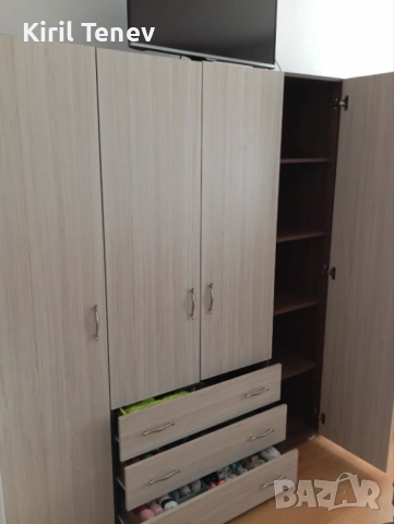 Четирикрилен гардероб Астра венге+модул , снимка 3 - Гардероби - 53130239