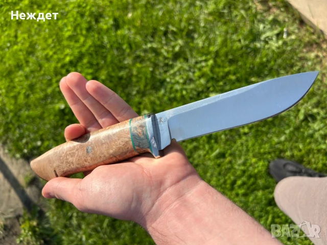 Нож от кована танкова шпилка. , снимка 3 - Ножове - 50518720