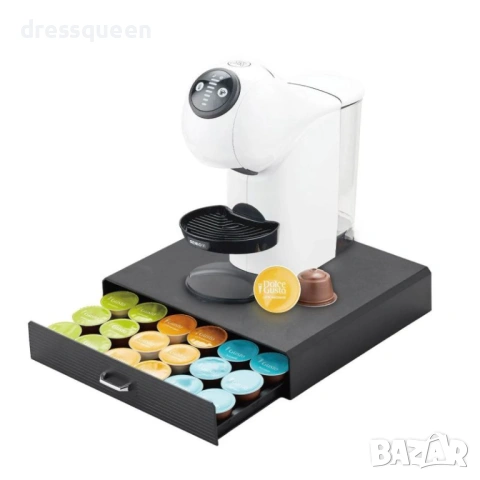  1237468 Метално чекмедже за съхранение на 30 кафе капсули – Универсален размер 35х34 см, снимка 3 - Органайзери - 53637328