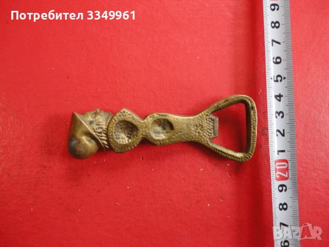 Старинна бронзова отварачка пластика , снимка 2 - Антикварни и старинни предмети - 51305782