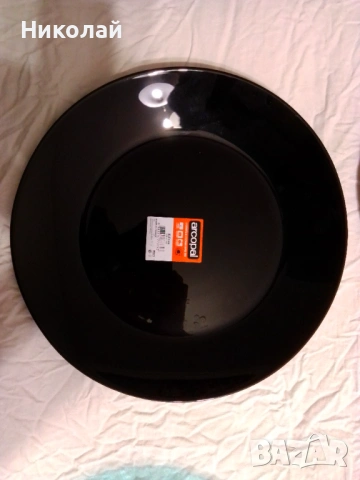 Френски луксозни чинии от стъкло, снимка 5 - Чинии - 53184067