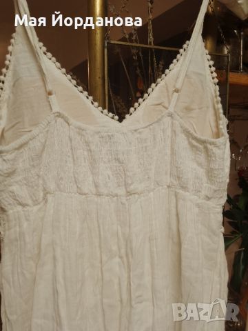 Дълга лятна рокля от фин памук, размер М, Л., снимка 3 - Рокли - 45297931