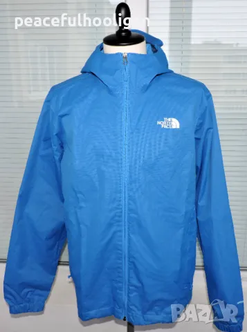 The North Face Dryvent Mens Light Blue Hooded Waterproof Jacket  - мъжко яке размер L  , снимка 1 - Якета - 48643281