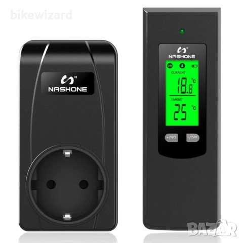 Безжичен термостат NASHONE с цифров контролер за температура с режими на отопление и охлаждане НОВ