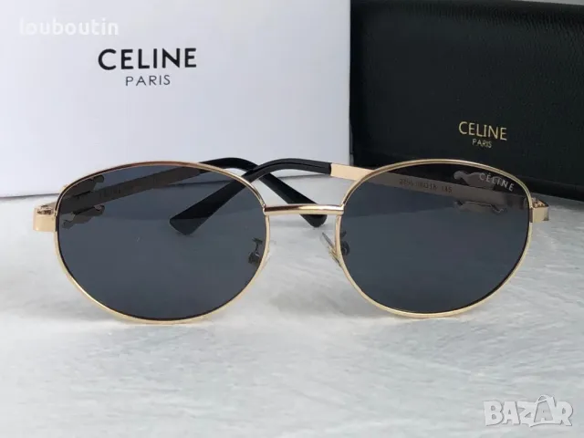 Celine 2024 дамски слънчеви очила кръгли овални два цвята, снимка 7 - Слънчеви и диоптрични очила - 47163503