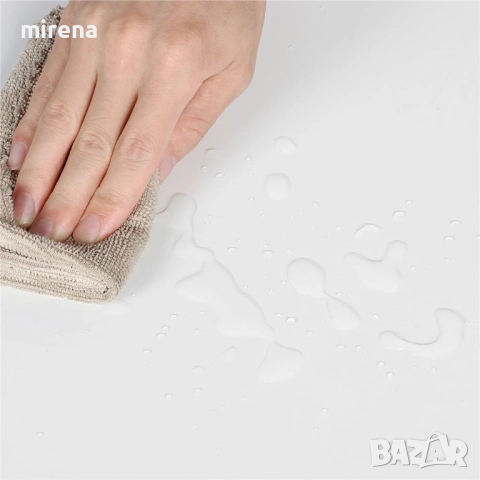 Шкаф за баня с огледало с 3 огледални врати, 15x70.5x60.5 см, бял 301, снимка 7 - Огледала - 52122728