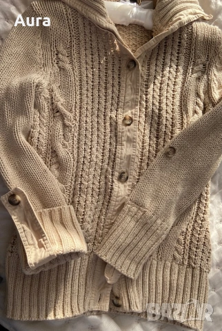 Massimo Dutti cable knit cardigan , снимка 2 - Блузи с дълъг ръкав и пуловери - 53815008