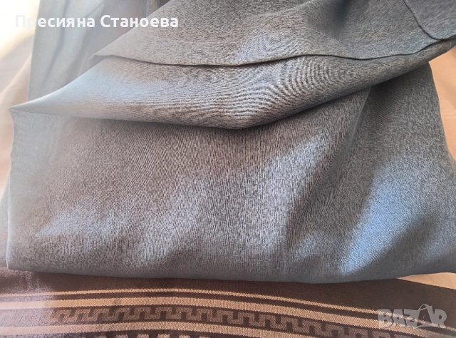 Два броя завеси в синьо , снимка 2 - Пердета и завеси - 52532311