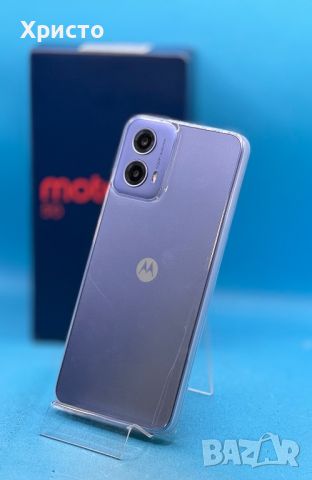 НОВ!!! Motorola Moto g34, Dual SIM, 128GB, 8GB RAM, 5G, Ice Blue, снимка 3 - Motorola - 46453256