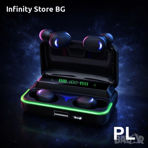 🎧 Безжични слушалки E10 MiPods 5.3 – стил, звук и свобода без кабели, снимка 4 - Безжични слушалки - 53466960