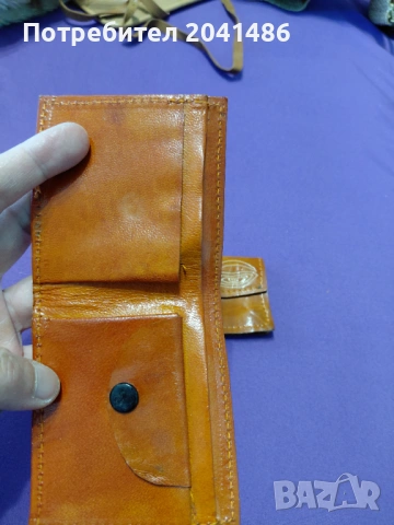 портмонета естествена  кожа, снимка 2 - Портфейли, портмонета - 54244876