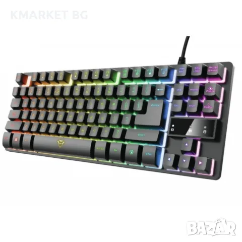 TRUST GXT 833 Thado TKL Gaming Keyboard US Геймърска Клавитура, снимка 1 - Клавиатури и мишки - 49369046