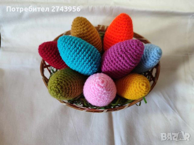 Ръчно изработени плетени играчки - Великденски яйца, снимка 2 - Други - 45279403