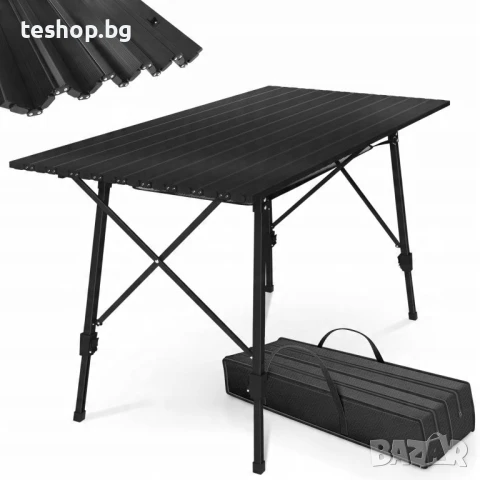 Сгъваема къмпинг маса MIADOMODO, 90 x 45 x 53 см
