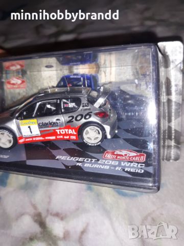 Fiat Ritmo 75 Abarth Peugeot 207 S 2000 Peugeot 206 WRC 1.43 Eaglemoss Rally Monte-Carlo , снимка 2 - Колекции - 46572445