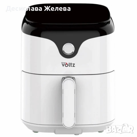 Фритюрник AirFryer Voltz, 1400W, 3.5л., Горещ въздух, Таймер, до 200°С, Дигитален, подвижна скара, снимка 2 - Фритюрници - 51073410