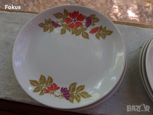 Стар порцелан колекционерски чинии - 6 броя - Гърция, снимка 3 - Антикварни и старинни предмети - 53408804
