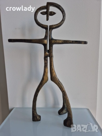 Модернистична в стил брутализъм фигура от средата на XX век, снимка 4 - Антикварни и старинни предмети - 53415072