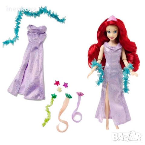 Оригинален комплект с кукли Дисни Ариел и цар Тритон, Урсула (Малката русалка), снимка 5 - Кукли - 50895248