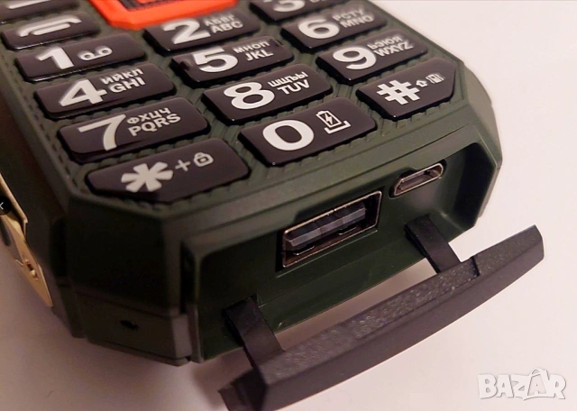 Телефон, удароустойчив, водоустойчив, телефон за стари хора, възрастни, българско меню на български, снимка 6 - Други - 53135275