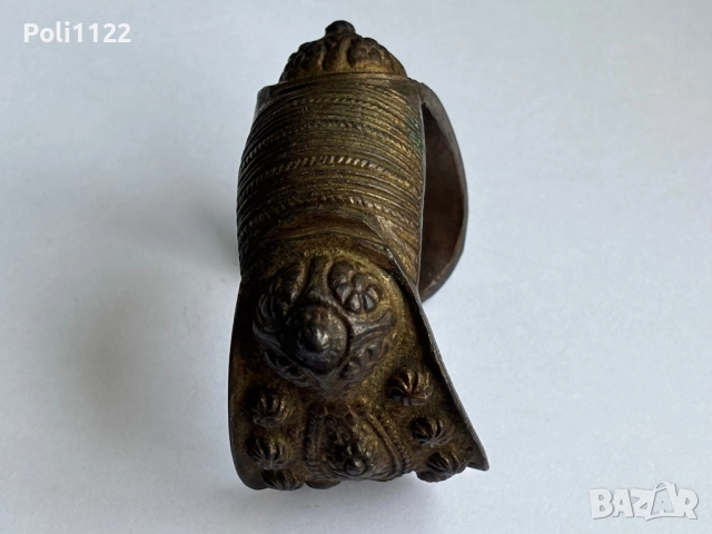 Възрожденска гривна рогатка, снимка 4 - Антикварни и старинни предмети - 51744749