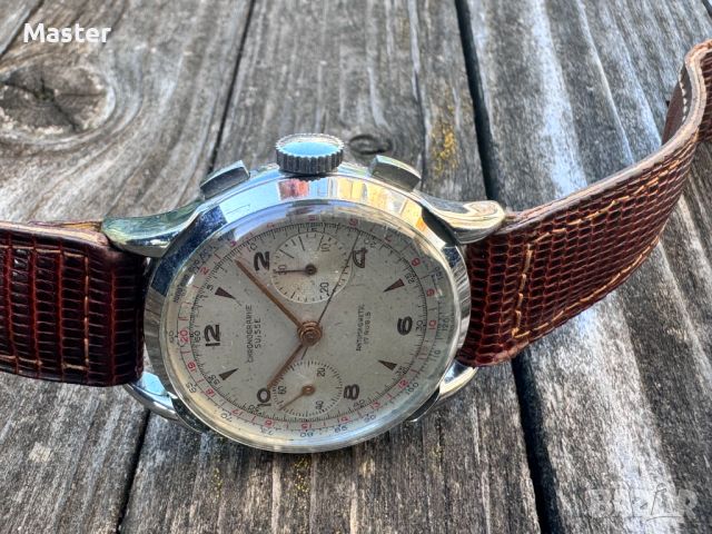 Chronographe Suisse Chronograph швейцарски часовник 37 мм , снимка 3 - Мъжки - 46202178