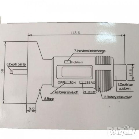 Дигитален дълбокомер за автомобилни гуми, снимка 6 - Аксесоари и консумативи - 45129083