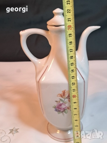 българска порцеланова каничка за ракия 27/5, снимка 3 - Сервизи - 51783911