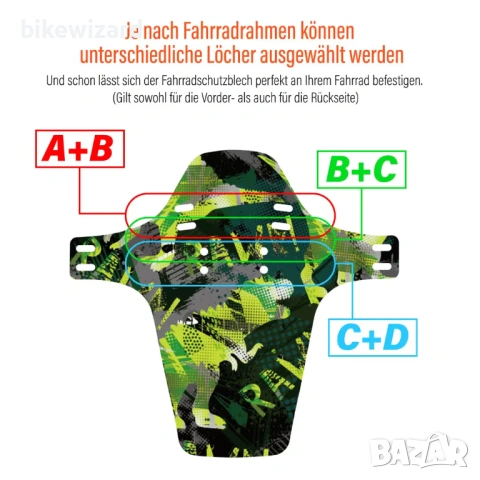 CNCLOL Велосипедни калници за планинско колоездене, предни и задни, 2 бр. НОВИ, снимка 4 - Аксесоари за велосипеди - 53168412