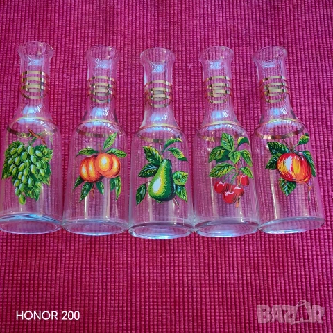 Стари стъклени юзчета за ракия. , снимка 9 - Антикварни и старинни предмети - 53667486