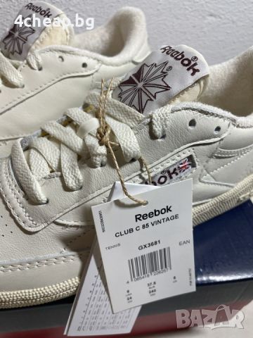 Reebok Сникърси Club C 85 Vintage DV6434 Бежов 37,5 и 46 номер, снимка 5 - Кецове - 45783716