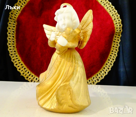 Японска порцеланова фигура Ангел,Noritake,злато. , снимка 2 - Антикварни и старинни предмети - 53989800