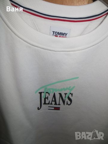 Tommy Jeans-бял суитшърт ,размер М, снимка 3 - Суичъри - 45239392